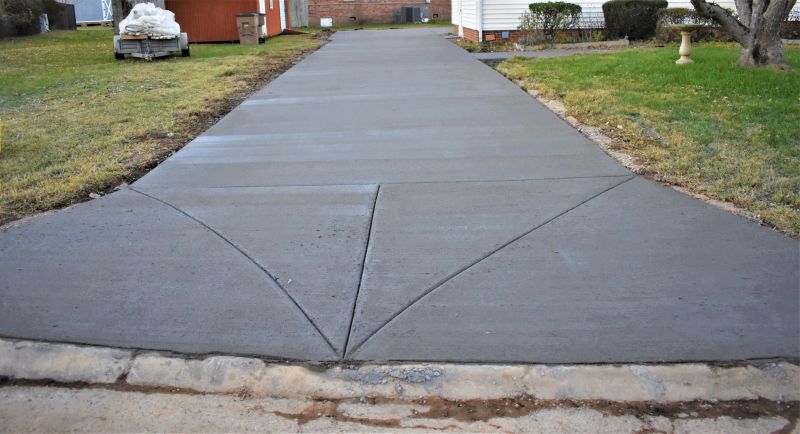 Concrete Driveway with Edging