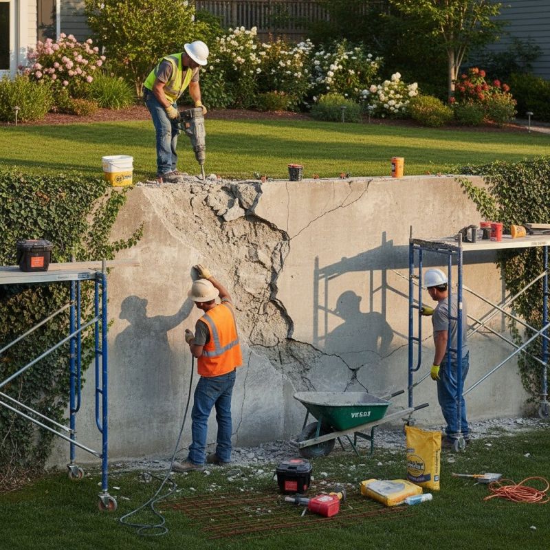 Cement Wall Pouring